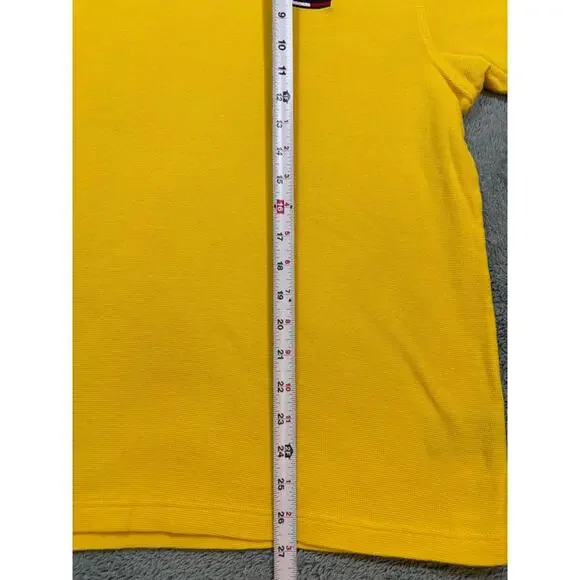 Tommy Jeans Yellow V-Neck T-Shirt Size US UK Medium - Picture 7 of 10